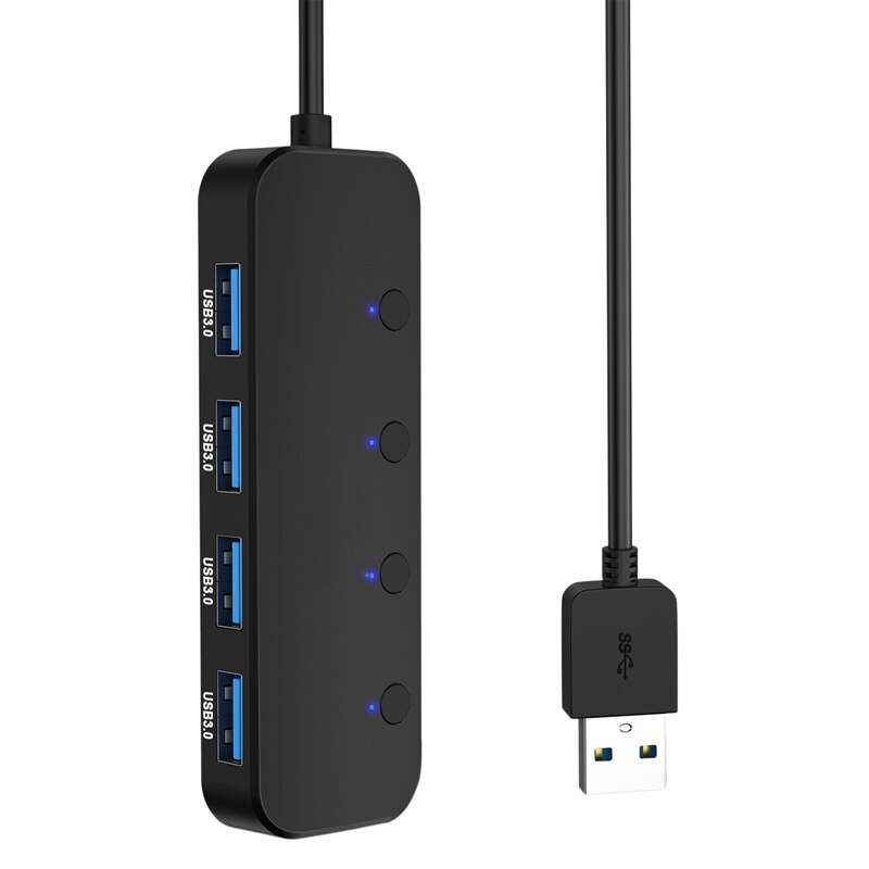 USB  4 Ʈ USB 3.0 5Gbps  й   ġ  Ʈ PC  LED, 1-4 ͽٴ